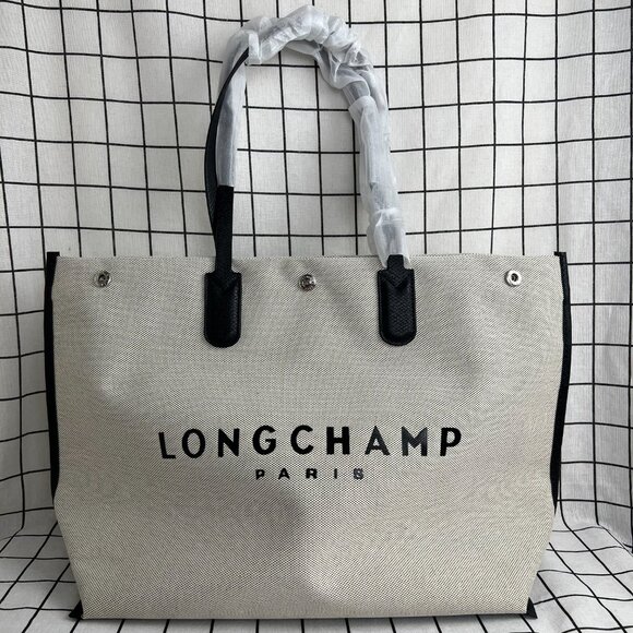 NWT Longchamp Essential Toile Large Canvas Tote bag - Picture 3 of 7